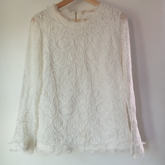 Soft Surroundings Tops - Soft Sorroundings M Lace Crochet Top